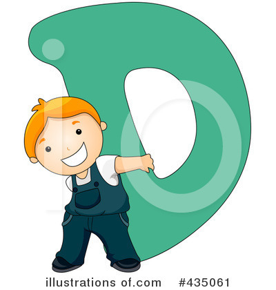 Letter Kids Clipart #435074 - Illustration by BNP Design Studio