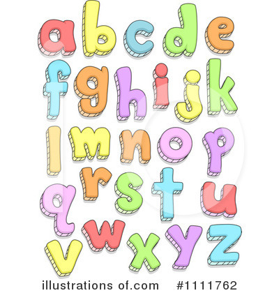 Letters Clipart #1111762 - Illustration by BNP Design Studio