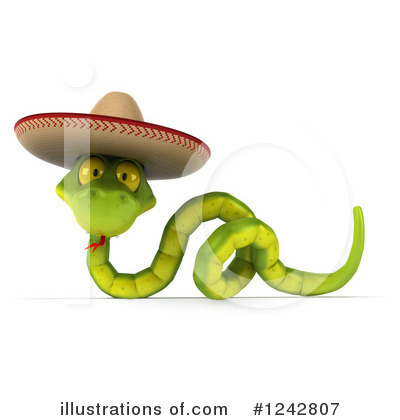 Mexican Snake Clipart #1242809 - Illustration by Julos