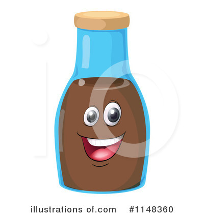 Milk Bottle Clipart #1131340 - Illustration by Lal Perera