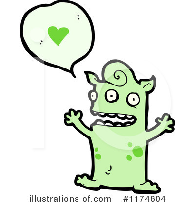 Royalty-Free (RF) Monster Clipart Illustration by lineartestpilot - Stock Sample #1174604