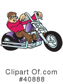Motorcycle Clipart #40888 by Snowy