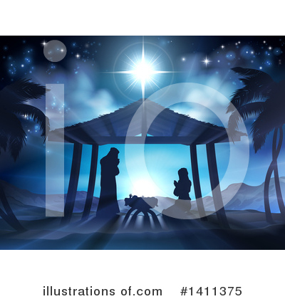 Nativity Clipart #1106496 - Illustration by C Charley-Franzwa