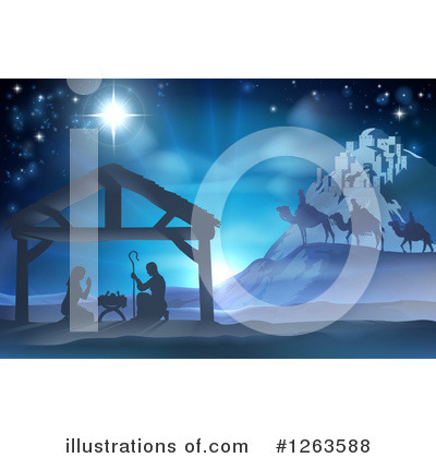 Nativity Clipart #1106496 - Illustration by C Charley-Franzwa