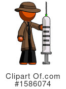 Orange Design Mascot Clipart #1586074 by Leo Blanchette