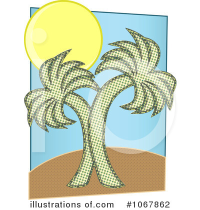 Royalty Free Palm Tree Clipart Illustration 1067862 