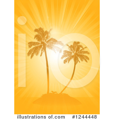 Royalty Free Palm Tree Clipart Illustration 1244448 