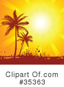 Palm Trees Clipart #35363 by KJ Pargeter