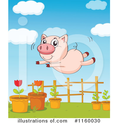 Pig Clipart #1160030 - Illustration by Graphics RF
