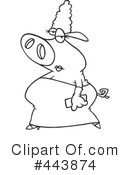 Pig Clipart #443874 by toonaday