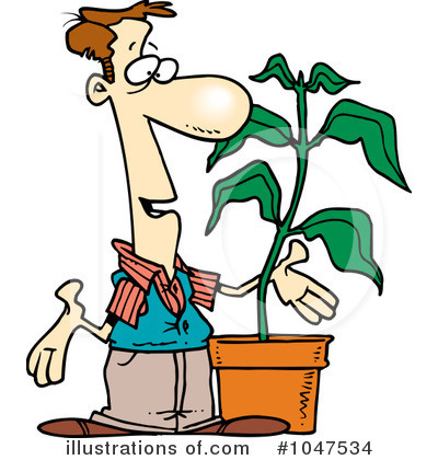 Plant Clipart #1047534 - Illustration by toonaday