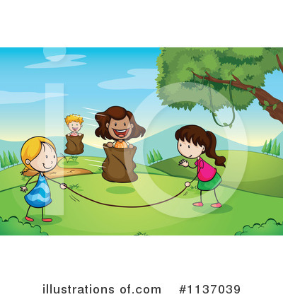 Sack Race Clipart #1136854 - Illustration by Graphics RF