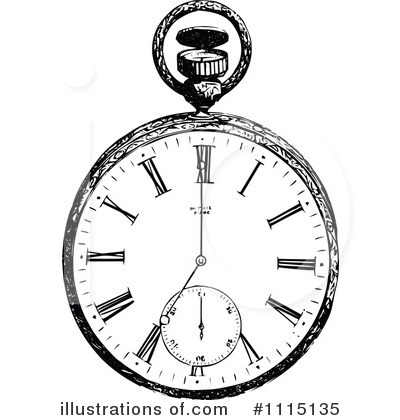 Pocket Watch Clipart #1115139 - Illustration by Prawny Vintage