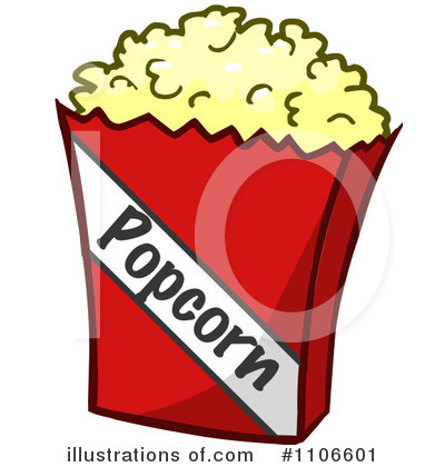 Popcorn Clipart #1106601 - Illustration by Cartoon Solutions