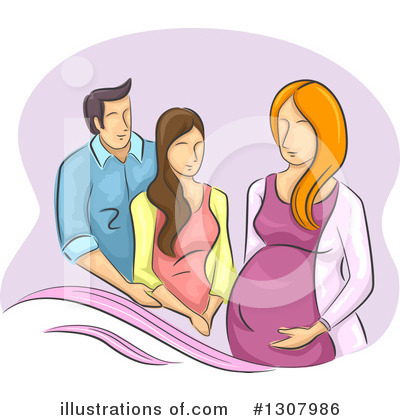 Pregnancy Clipart #1098819 - Illustration by BNP Design Studio