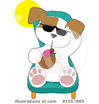 Puppy Clipart #1057865 - Illustration by Maria Bell