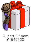 Purple Design Mascot Clipart #1546123 by Leo Blanchette
