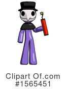 Purple Design Mascot Clipart #1565451 by Leo Blanchette