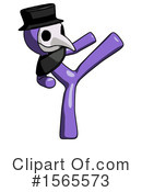 Purple Design Mascot Clipart #1565573 by Leo Blanchette