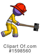 Purple Design Mascot Clipart #1598560 by Leo Blanchette