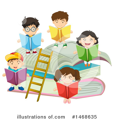 Reading Clipart #1468635 - Illustration by Graphics RF