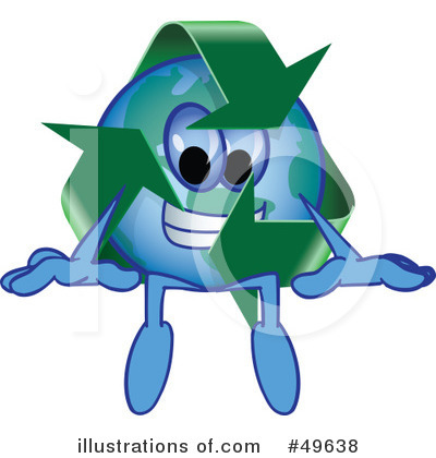Recycle Mascot Clipart #49630 - Illustration by Mascot Junction