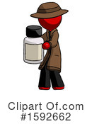 Red Design Mascot Clipart #1592662 by Leo Blanchette