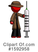 Red Design Mascot Clipart #1592958 by Leo Blanchette