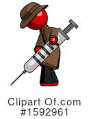 Red Design Mascot Clipart #1592961 by Leo Blanchette