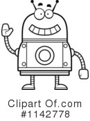 Red Robot Clipart #1142778 by Cory Thoman
