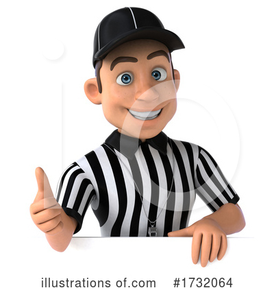 Referee Clipart #1732064 - Illustration by Julos