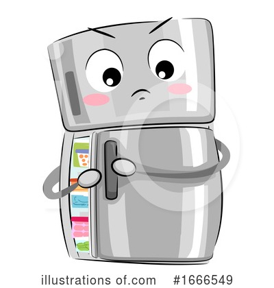 Refrigerator Clipart #1666549 - Illustration by BNP Design Studio