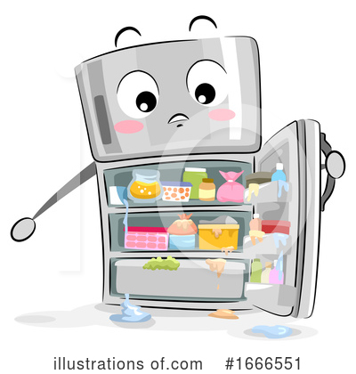 Refrigerator Clipart #1666551 - Illustration by BNP Design Studio