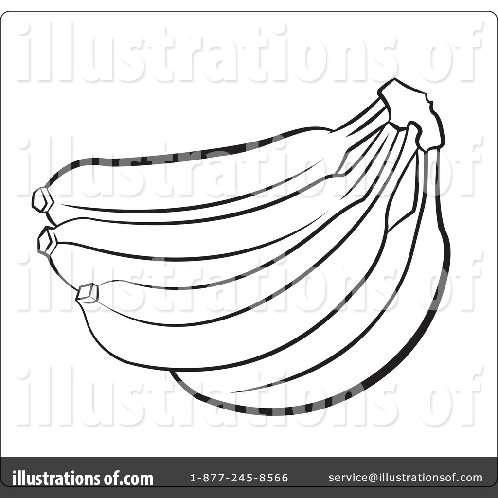 Связка бананов рисунок карандашом