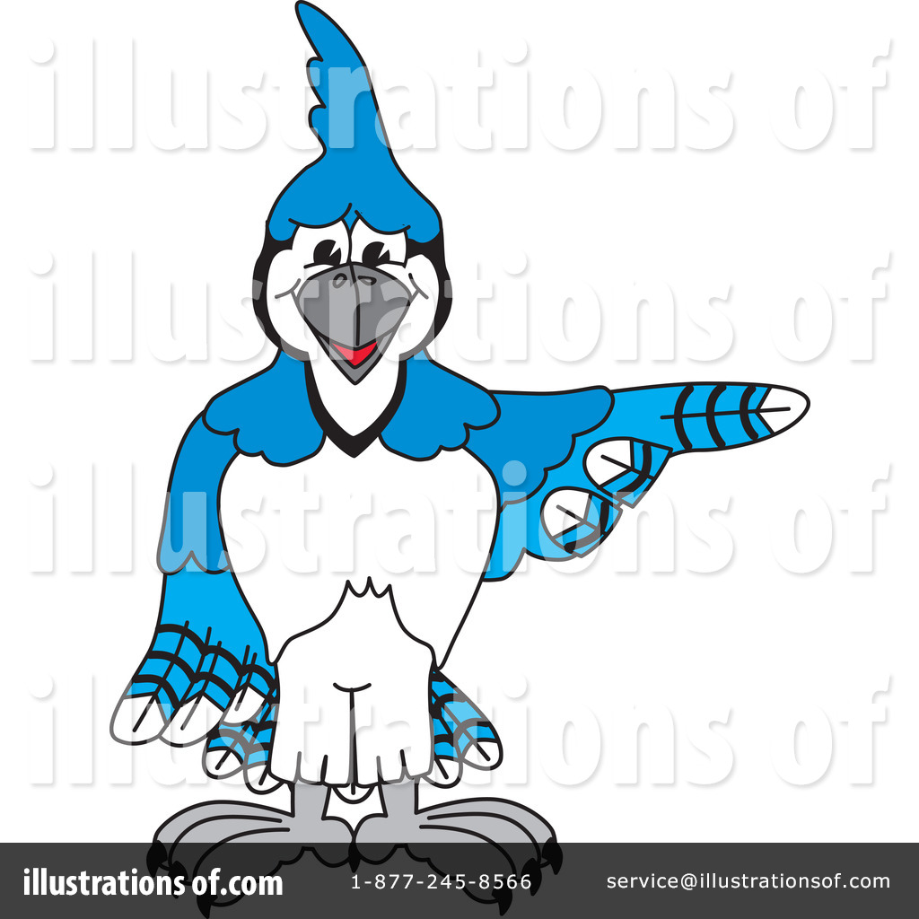 Blue Jay Clipart #1280454 - Illustration by Dennis Holmes Designs