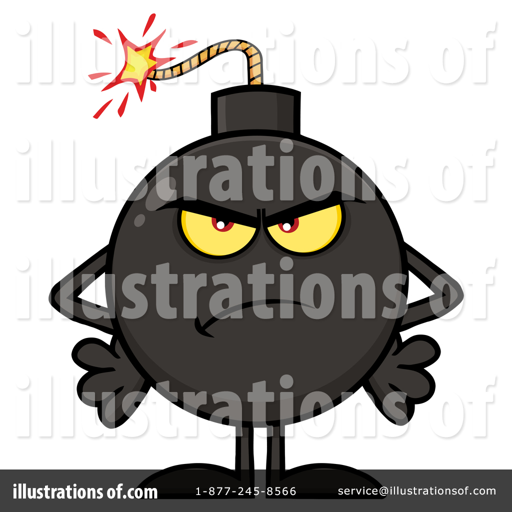 Bomb Clipart #1448548 - Illustration by Hit Toon