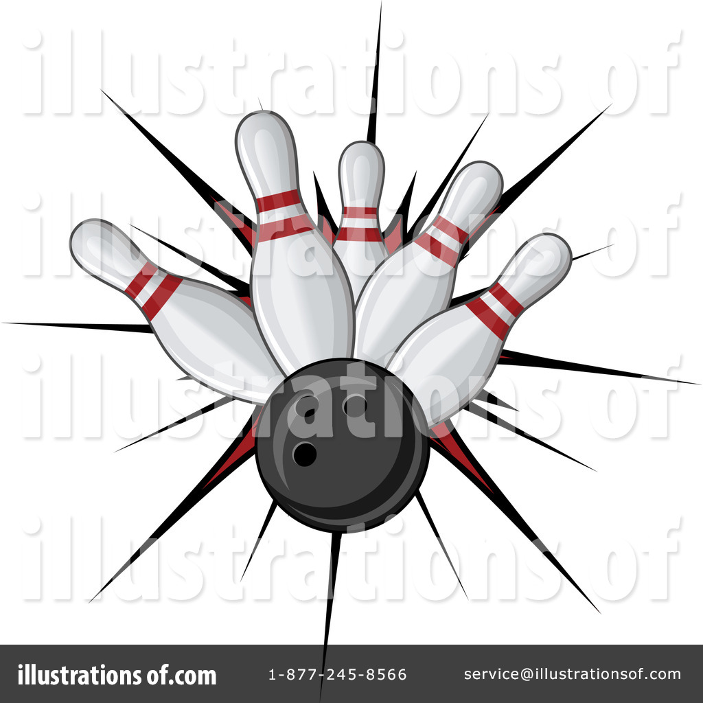 Bowling Clipart #1062326 - Illustration by Vector Tradition SM