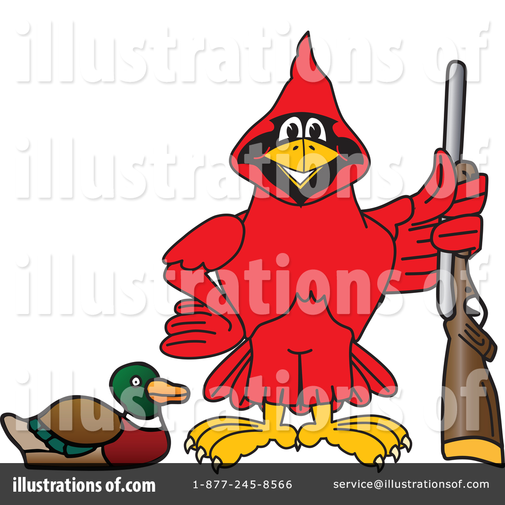 Cartoon Cardinal School Mascot Clip Art, The cardinal masco…