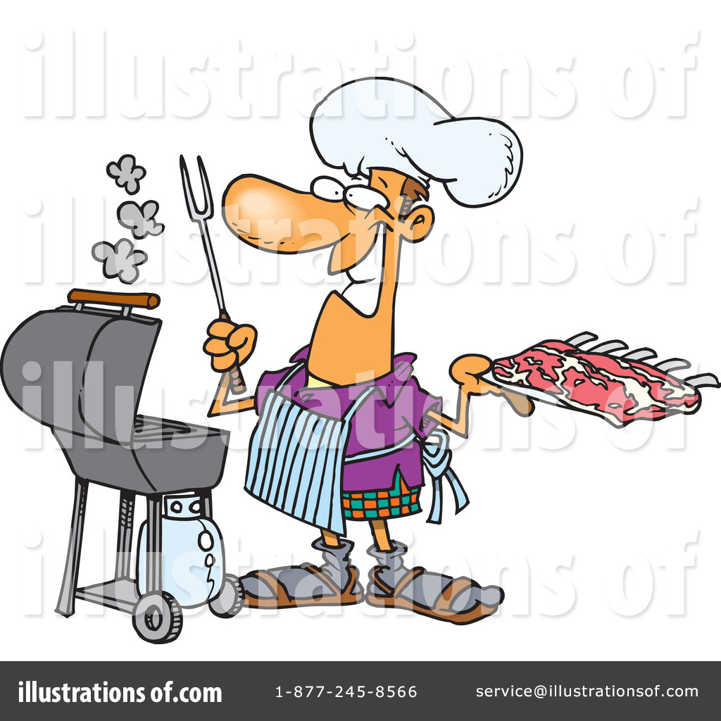 Chef Clipart #5697 - Illustration by Ron Leishman