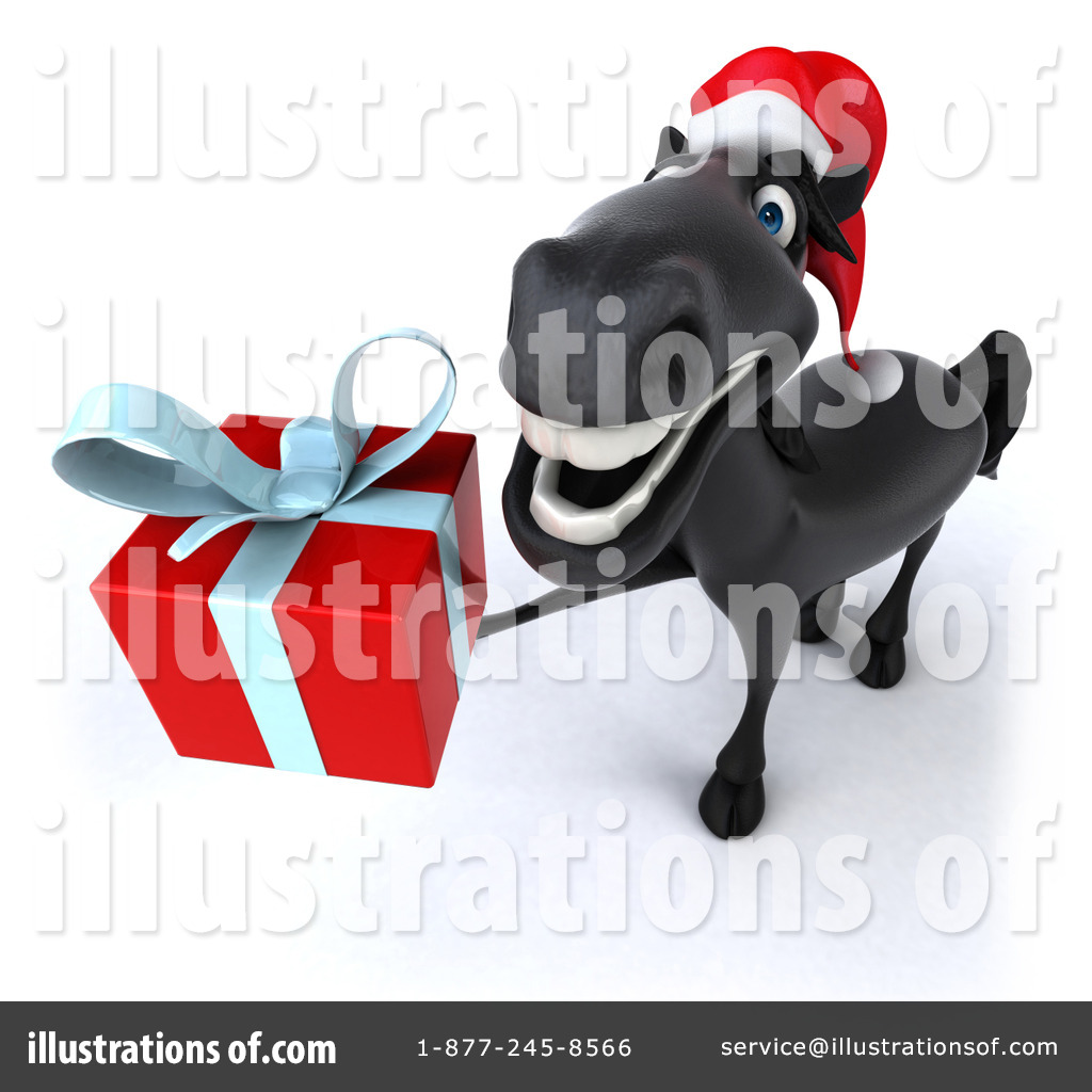 christmas horse clip art