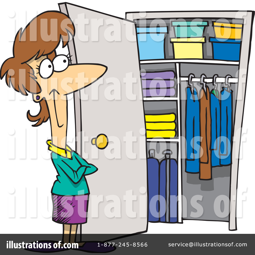 Closet Clipart #1046528 - Illustration by toonaday