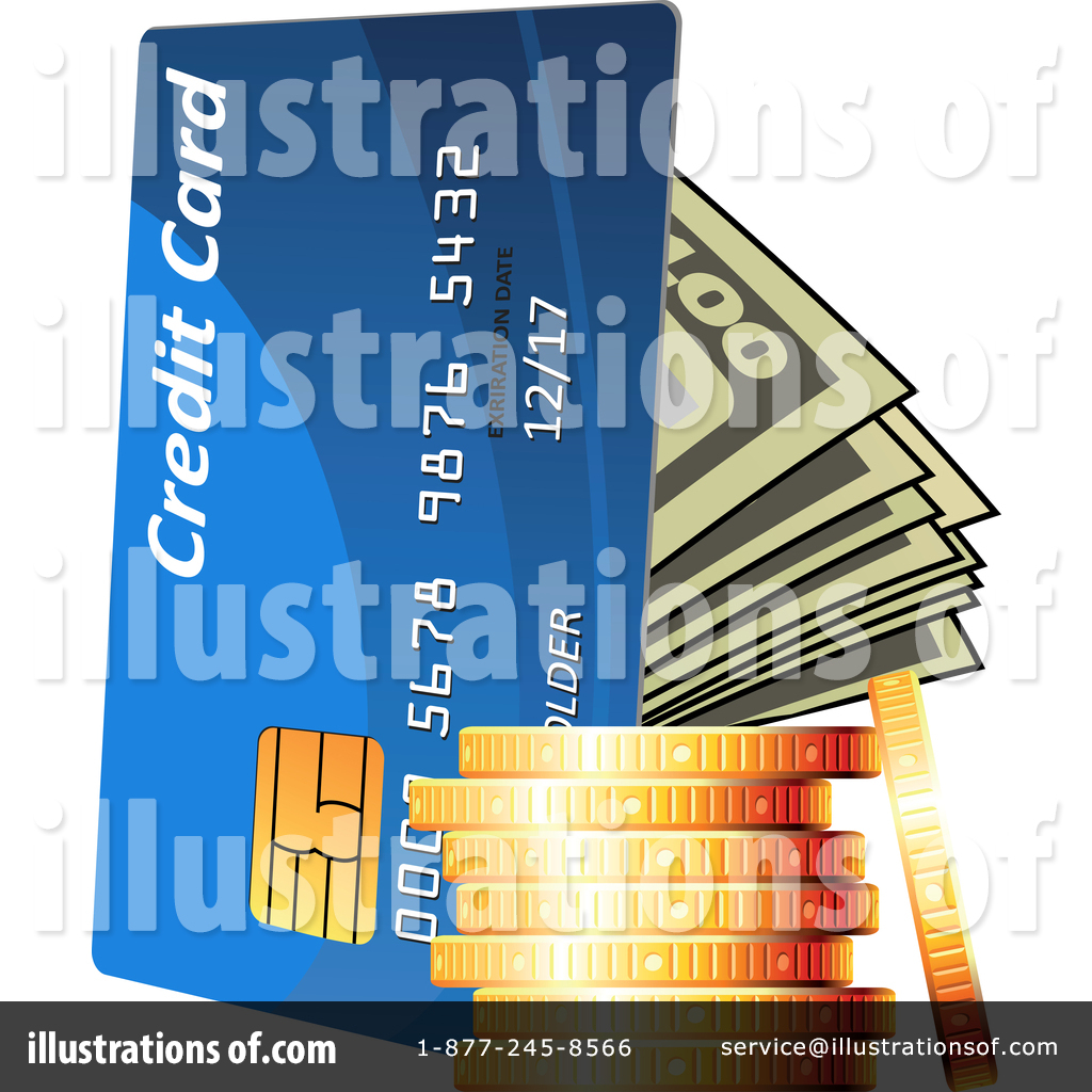 Credit Card Clipart #1355960 - Illustration by Vector Tradition SM