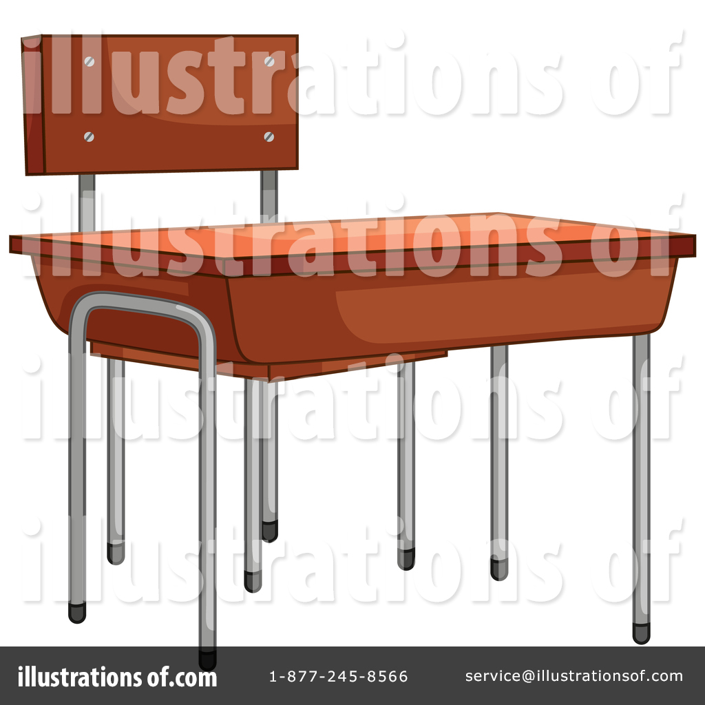 Desk Clipart #1652628 - Illustration by Graphics RF