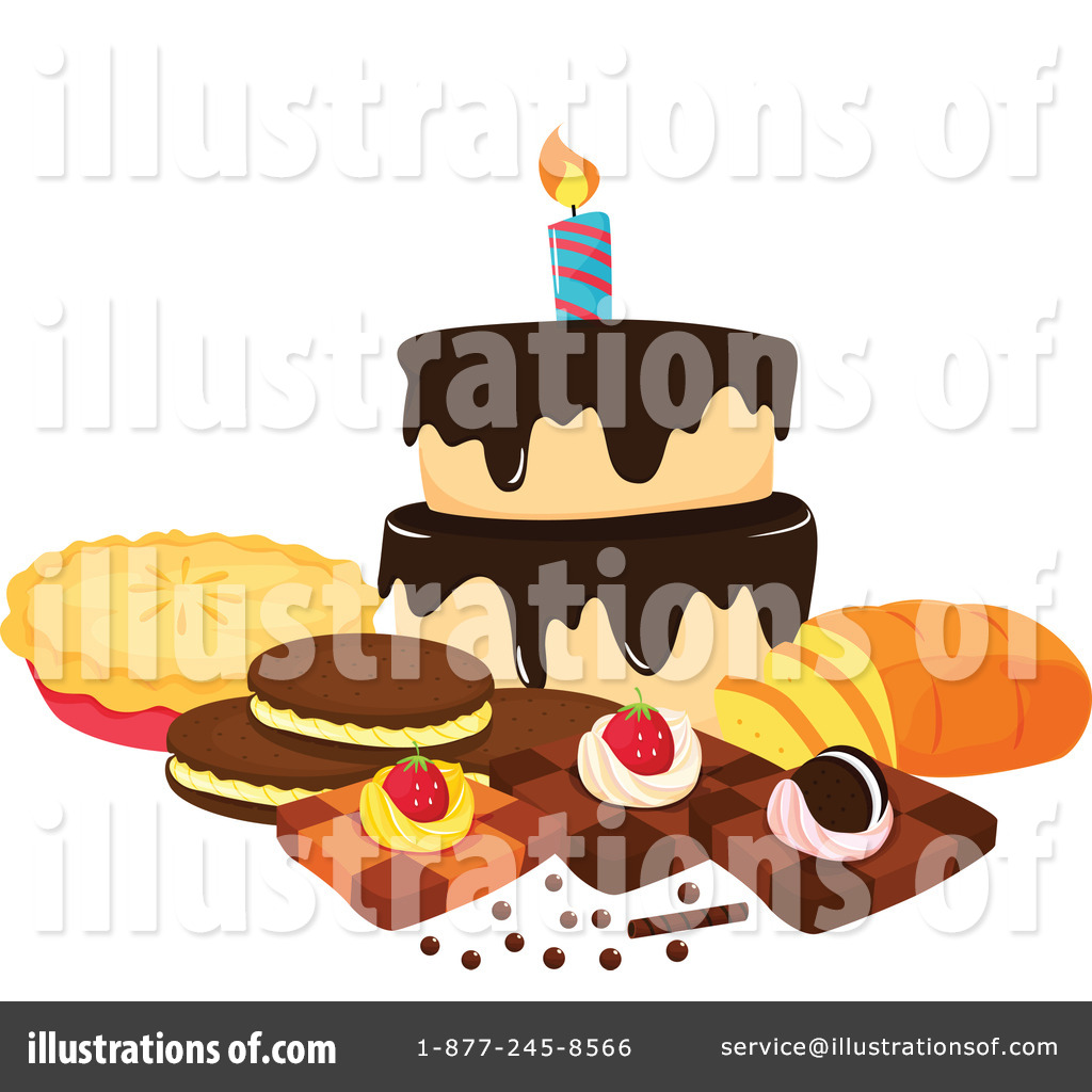 Dessert Clipart #1124127 - Illustration by Graphics RF