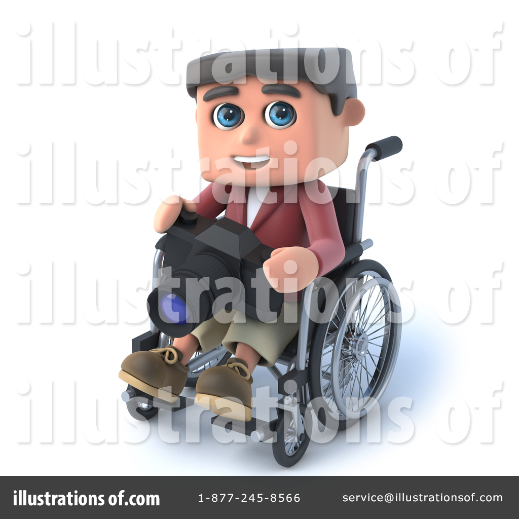 Disabled Clipart #1644070 - Illustration by Steve Young