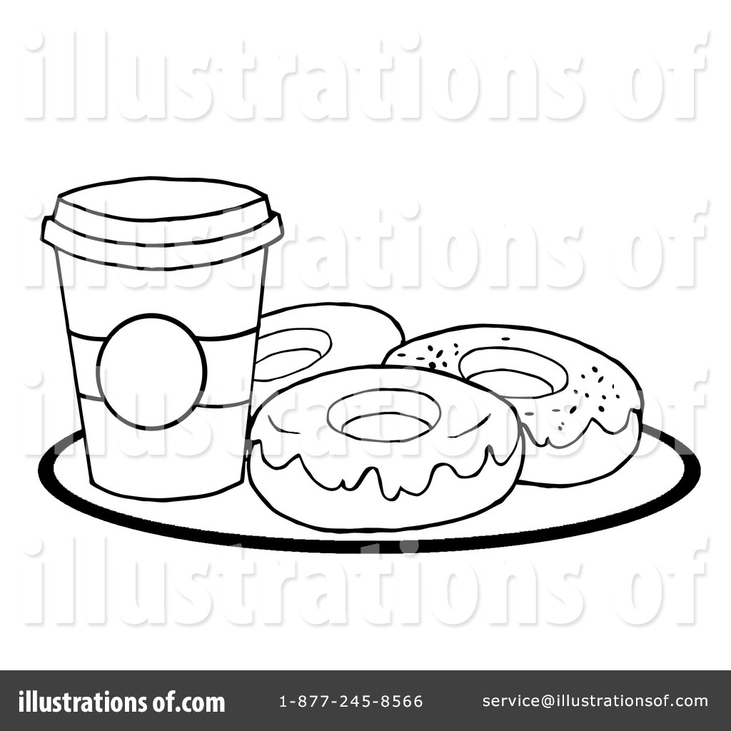 Donut Clipart #231589 - Illustration by Hit Toon