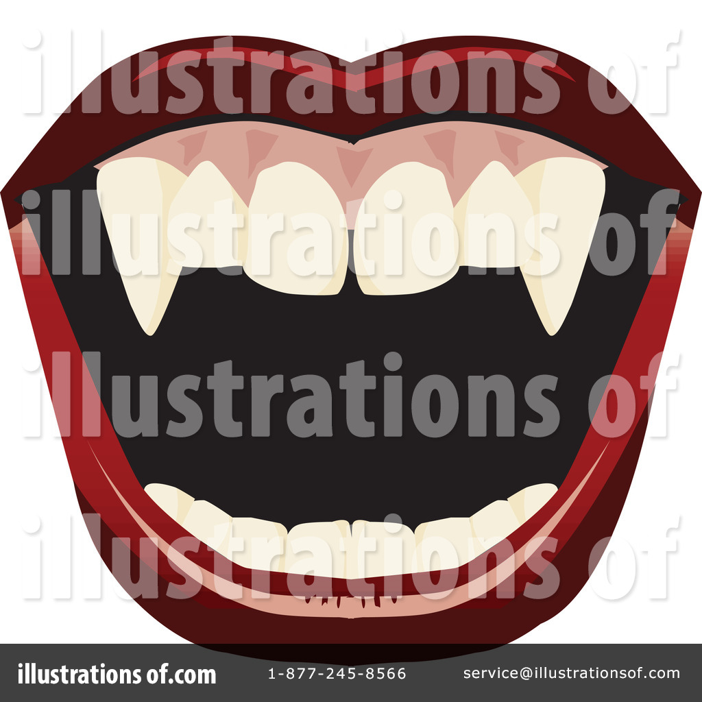 Fangs Clipart #71458 - Illustration by Dennis Holmes Designs