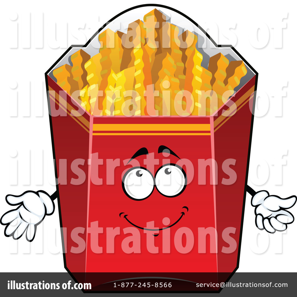 French Fries Clipart #1294922 - Illustration by Vector Tradition SM