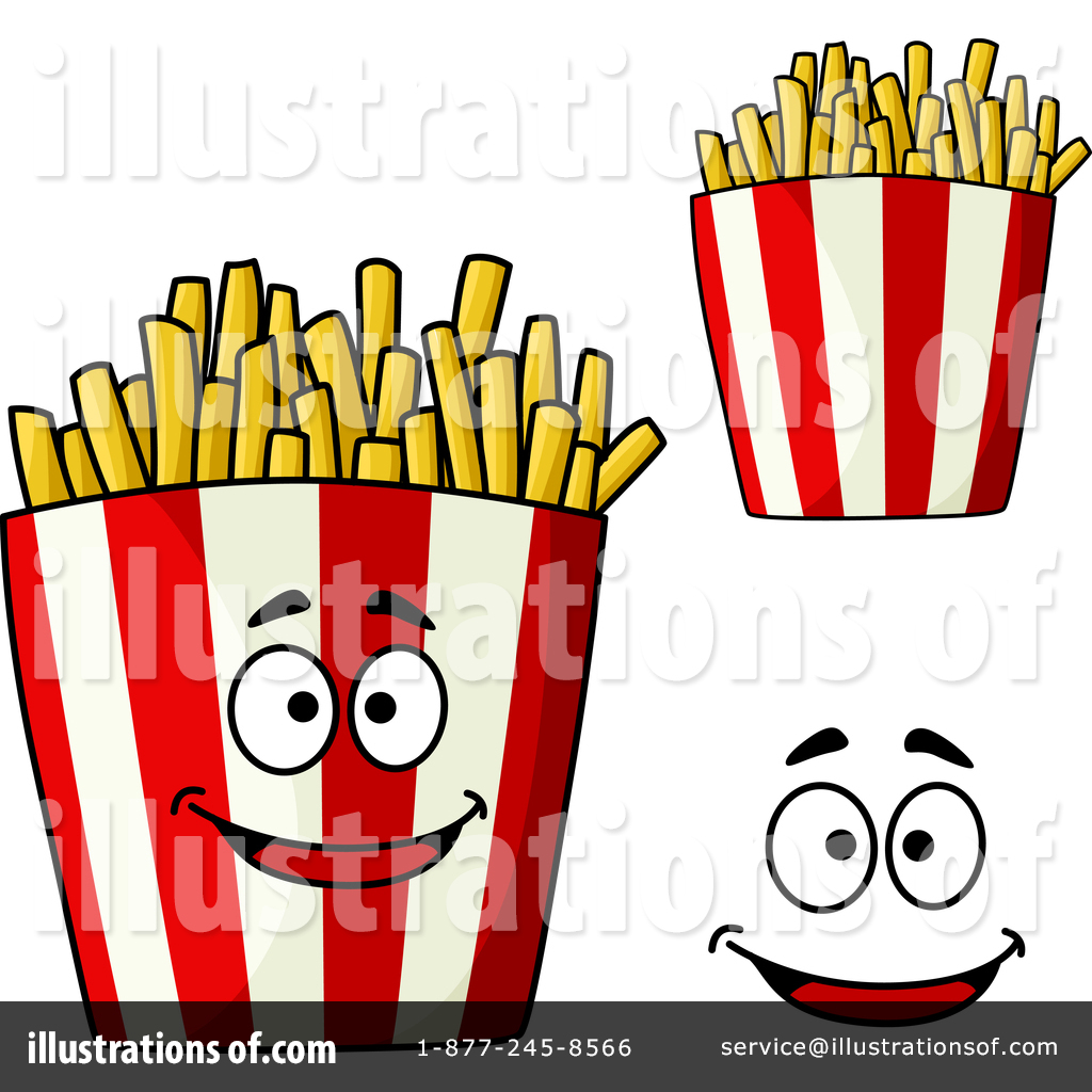 French Fries Clipart #1338195 - Illustration by Vector Tradition SM