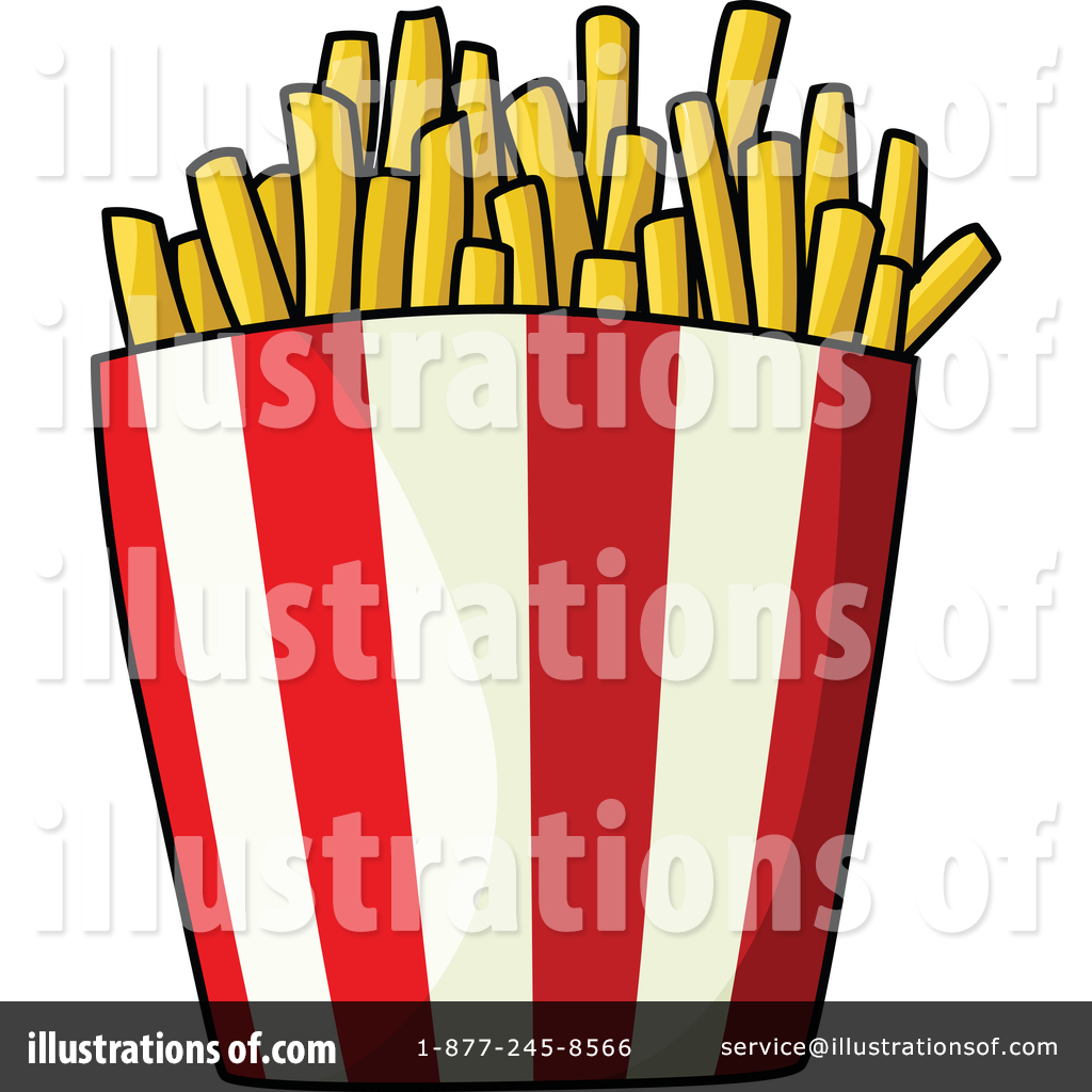 French Fries Clipart #1338196 - Illustration by Vector Tradition SM